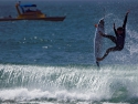 Matt Banting surfer big air surfing Trestles