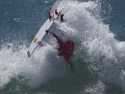 Sebastian Zietz surfer Seabass surfing Trestles fins out