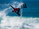 Gabriel Medina getting air surfing Hurley Pro second
