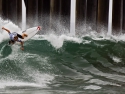 Leandro Usuna surfing US Open