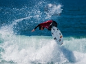 Gabriel Medina getting air surfing Hurley Pro third