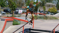 Drake Elliott Ollie into Grind Skating