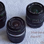 Photo of 24mm camera lenses: Vivitar Tokina Olympus H.Zuiko Canon FDn